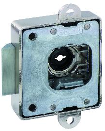 JuNie Möbel-Fallenschloss, ASS 1882,D 30mm, aufliegend, Met. vernickelt, rechts/links Produktbild