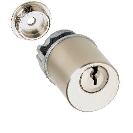 JuNie Möbelschloss-Zyl.schl.eins., ASS 7638, MS matt vernickelt, verschiedenschließend Produktbild