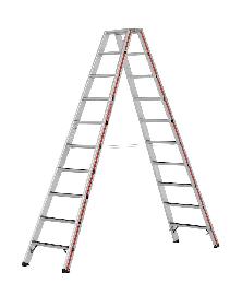 HYMER Stufenstehleiter R13beidseitig begehbar Produktbild