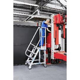 ZARGES Treppenpodest fahrbar 45° Produktbild