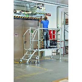 ZARGES Fahrgerüst Arbeitshöhe 3000 mm Plattform 600 x 1800 mm Produktbild