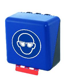 GEBRA Aufb.Box SECU Midi Standa rd, f. A ugenschutz, blau Produktbild
