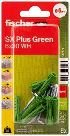 fischer Dübel SX Plus Green 6x30 WH K (8) Produktbild