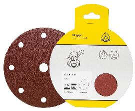 KLINGSPOR PS 22 K Scheiben kletthaftend, 125 mm Korn 120 Lochform GLS5, SB-verpackt im Reiter, 5 Stück Produktbild