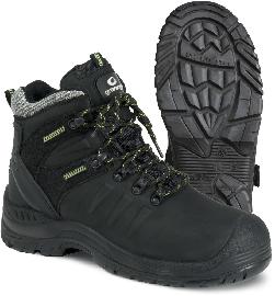 GRANINGE Stiefel 7298 S3, SRC, schwarz/grün, Gr. 35 Produktbild