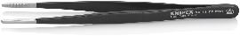 KNIPEX Präzisions-Pinzette 92 78 77 ESD rostfrei gerade abgerundet geriffelt 145mm Produktbild