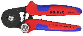 KNIPEX Selbsteinstellende Crimpzange für Aderendhülsen mit Seiteneinführung mit Mehrkomponenten-Hüllen brüniert Produktbild