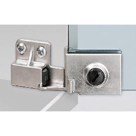 Hettich Möbel-Glastürscharnier, ET 5150, 24908, 170°, Zinkdruckguss matt vernickelt Produktbild