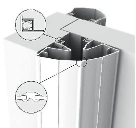ELLEN Fingerschutzprofil Finprotect Plus 120120, Kunststoff Produktbild