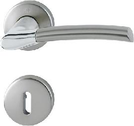 HOPPE Drückergarnitur Bergen M1602/19KV/19KVS,BB,8,F49/F9,TS 37-42 Produktbild