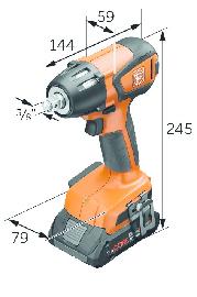 Fein Akku-Schlagschrauber solo ASCD 18-300 W2 AS Produktbild