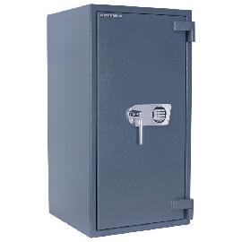 ROTTNER OB-Feuerschutztresor, Imperial, 100, mit elektronischem Zahlenschloss, Stahl gra Produktbild