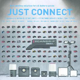 SCANGRIP Akku-Arbeitsleuchte AREA 6 CONNECT 3000-6000Lumen ohne Akku Produktbild