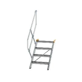 GÜNZBURGER STEIGTECHNIK Treppe 45° Stufenbreite Aluminium geriffelt Produktbild