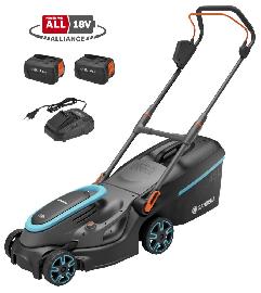 Gardena Akku-Rasenmäher PowerMax 37/36V P4A Ready-To-Use Set Produktbild