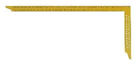 Hedue Zimmermannswinkel mit Messskala und Anreißlöchern Produktbild