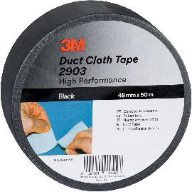 3M Gewebeband 2903 48mm x 50m schwarz Produktbild