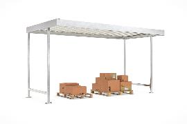 WSM QUALITÄT IN METALL Überdachung Leipzig L14 4300x2200x2350,R Produktbild