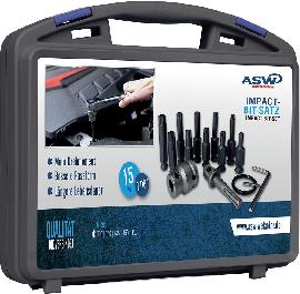 ASW Kraft- Bit-Garnitur 7/16" 15-teilig Torx Produktbild