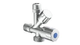 KIRCHHOFF Geräte-Eckventil, 1/2"AG , x 3 /4"AG x 3/8"AG x 10 mmQ Produktbild