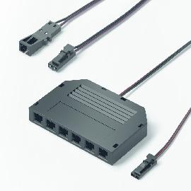 Halemeier LED-Verteiler, 2-fach, schwarz,Länge 450mm, max. 36W, 12 Volt DC Produktbild