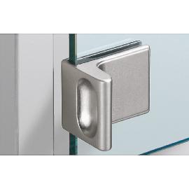 Hettich Möbel-Glastürgriff, für Glastürscharnier, 25314, Zinkdruckguss matt vernickelt Produktbild