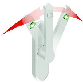 DENI Türtreibriegel VARIO NEO Bolzen vor stehend: A=30 mm, mit 13 mm Vierkantsta Produktbild