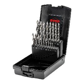 RUKO Spiralbohrer-Satz DIN338 HSS-G D.1-10mm 0,5mm stg. Ku-Kassette 19tlg. Produktbild