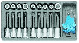 GEDORE 1500 ES-ITX 19 LKP Satz Schraubendrehereinsätze 1/2" in 1/3 ES-Modul Produktbild