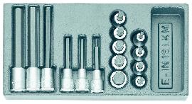 GEDORE 1500 ES-IN 19 LKM Satz Schraubendrehereinsätze 1/2" in 1/3 ES-Modul Produktbild