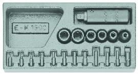 GEDORE 1500 ES-K 1900 Schraubenlöser-Sortiment 1/2" in 1/3 ES-Modul Produktbild