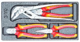 GEDORE 1500 ES-VDE 145 VDE-Zangen-Sortiment in 1/3 ES-Modul Produktbild