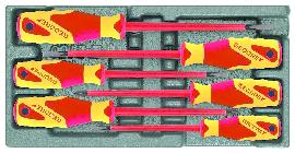 GEDORE 1500 ES-VDE 2170 PZ VDE-Schraubendreher-Satz in 1/3 ES-Modul Produktbild
