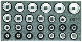 GEDORE 1500 ES-D 19 Satz Steckschlüsseleinsätze 1/2", UD-Profil, in 1/3 ES-Modul Produktbild