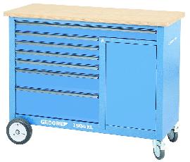 GEDORE 1504 XL Rollwerkbank 1,25 m breit mit 7 Schubladen Produktbild