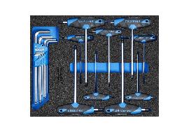 GEDORE 2005 CT2-DT 2142 Winkelschraubendreher-Satz in Check-Tool-Modul, 17-teilig Produktbild