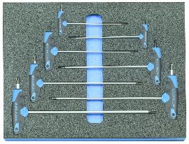 GEDORE 2005 CT2-2143 KTX Winkelschraubendreher-Satz in Check-Tool-Modul, 7-teilig Produktbild