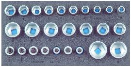 GEDORE 1500 CT1-19 IS Satz Steckschlüsseleinsätze 1/2" in Check-Tool-Modul Produktbild
