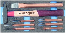 GEDORE 1500 CT1-350 Meißel-Sortiment in Check-Tool-Modul Produktbild