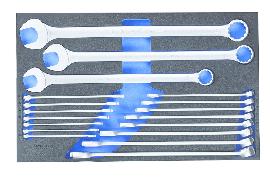 GEDORE 2005 CT4-7 XL Ring-Maulschlüssel-Satz in Check-Tool-Modul, 18-teilig Produktbild