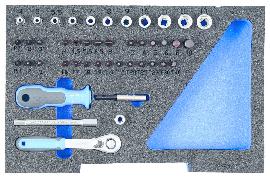 GEDORE 1100 CT1-20 Steckschlüssel-Satz 1/4" in 1/2 L-BOXX 136 Modul Produktbild