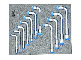 GEDORE 2005 CT2-25PK Doppelsteckschlüssel-Satz in Check-Tool-Modul, 11-teilig Produktbild