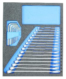 GEDORE TS CT2-7 Ring-Maulschlüssel-Satz in 2/4 Check-Tool-Modul Produktbild