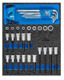GEDORE 2005 CT2-ITX19 Satz Schraubendrehereinsätze 1/2" in CT-Modul 41tl Produktbild