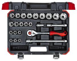GEDORE R69013024 Steckschlüssel-Satz 1/2" 10-32mm 24-teilig Produktbild