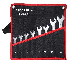 GEDORE R05126008 Doppelmaulschlüssel Satz kurz SW6-22 mm 8-teilig Produktbild