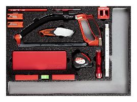 GEDORE R22350004 Werkzeugsatz Messwerkzeuge + S chneiden 1/1 CT-Modul Produktbild