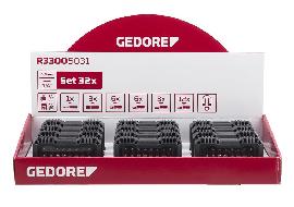 GEDORE R33009032 Display 12xBit-Box 1/4" SL+PH+PZ+TX 32-teilig Produktbild
