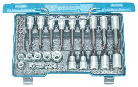 GEDORE 19 TX 20 Schraubendreher-Satz 1/2"+1/4" 34-teilig TX Produktbild