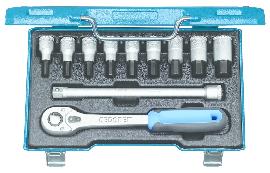GEDORE IN 19 Q Schraubendreher-Satz 1/2" 11-teilig Innen-6-kant 5-17mm Produktbild